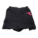 Diadora Bermuda In Tracksuit Solid Color With Black Print For Girls