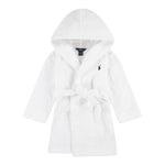 Ralph Lauren Accappatoio Tinta Unita con Stampa per Bambino 9P0188 BIANCO RALPH LAUREN 