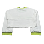 Refrigiwear Felpa Chiusa Girocollo Modello Crop Tinta Unita con Logo per Bambina RWG635 BIANCO REFRIGIWEAR 
