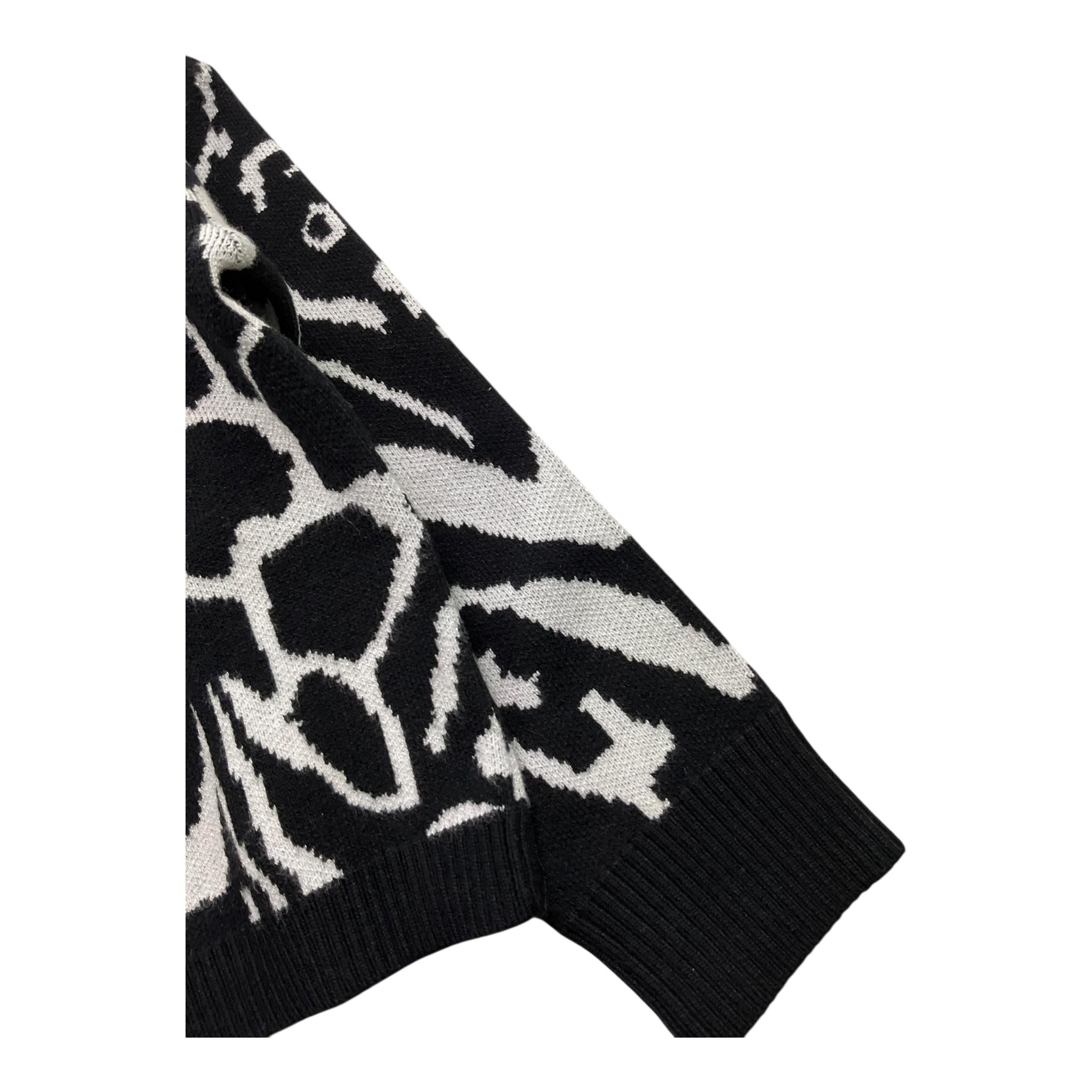 FUN & FUN maglia bicolore con stampa Bianco/nero per Bambina FNBSW12386 BIANCO/NERO FUN & FUN 