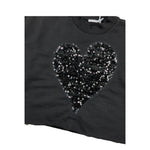 LU LU BY MISS GRANT felpa tinta unita con paillettes Nero per Bambina LL3167 NERO LU LU BY MISS GRANT 