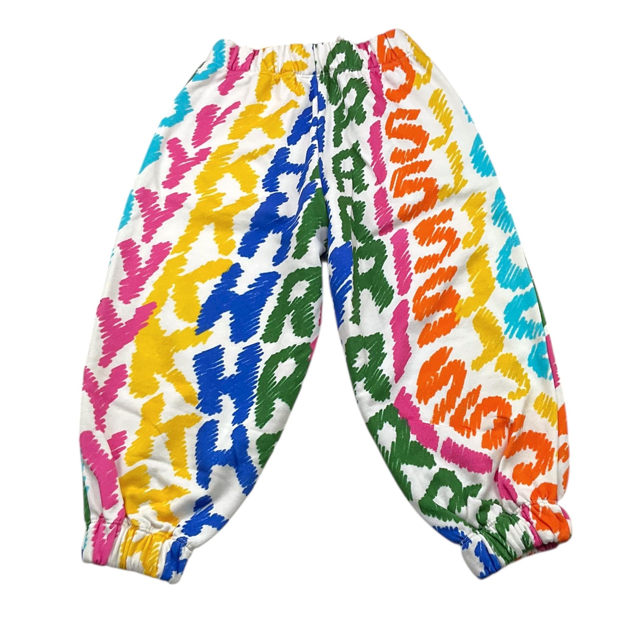 KHRISJOY pantalone tinta unita con fantasia Bianco per Bambina KU6P10 BIANCO KHRISJOY 