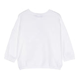 Twinset Plain Sweater With White Embroidery For Girls