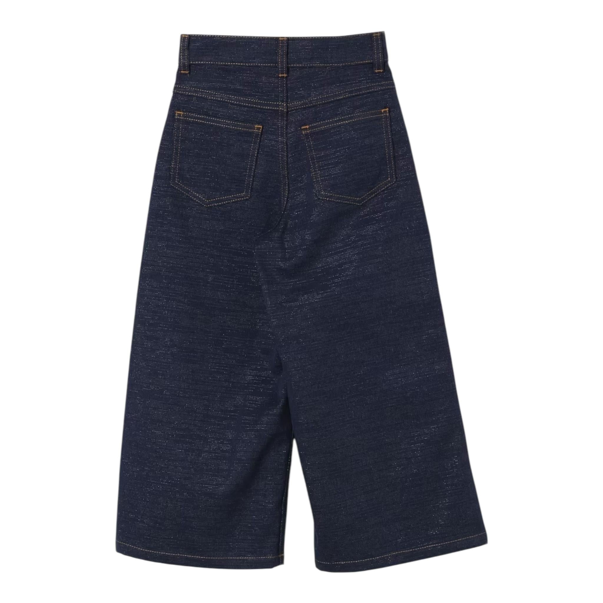 SIMONETTA jeans tinta unita modello palazzo Blu per Bambina SV6A10 BLU SIMONETTA 