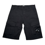 C.P. Company Bermuda Tinta Unita con Girovita Regolabile per Bambino CMQ005 NERO C.P. COMPANY 