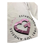 GUESS shirt girocollo tinta unita con stampa Bianco per Bambina J4RI28K6YW3 BIANCO GUESS 