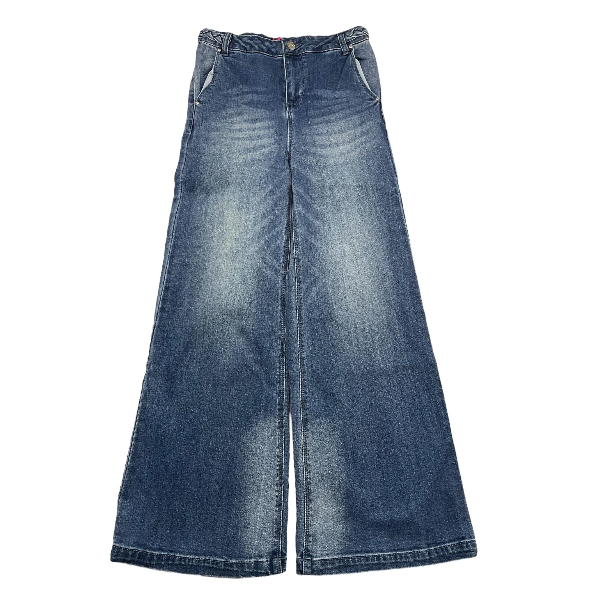 LIU JO jeans tinta unita modello palazzo Blu per Bambina GF4122X BLU LIU JO 