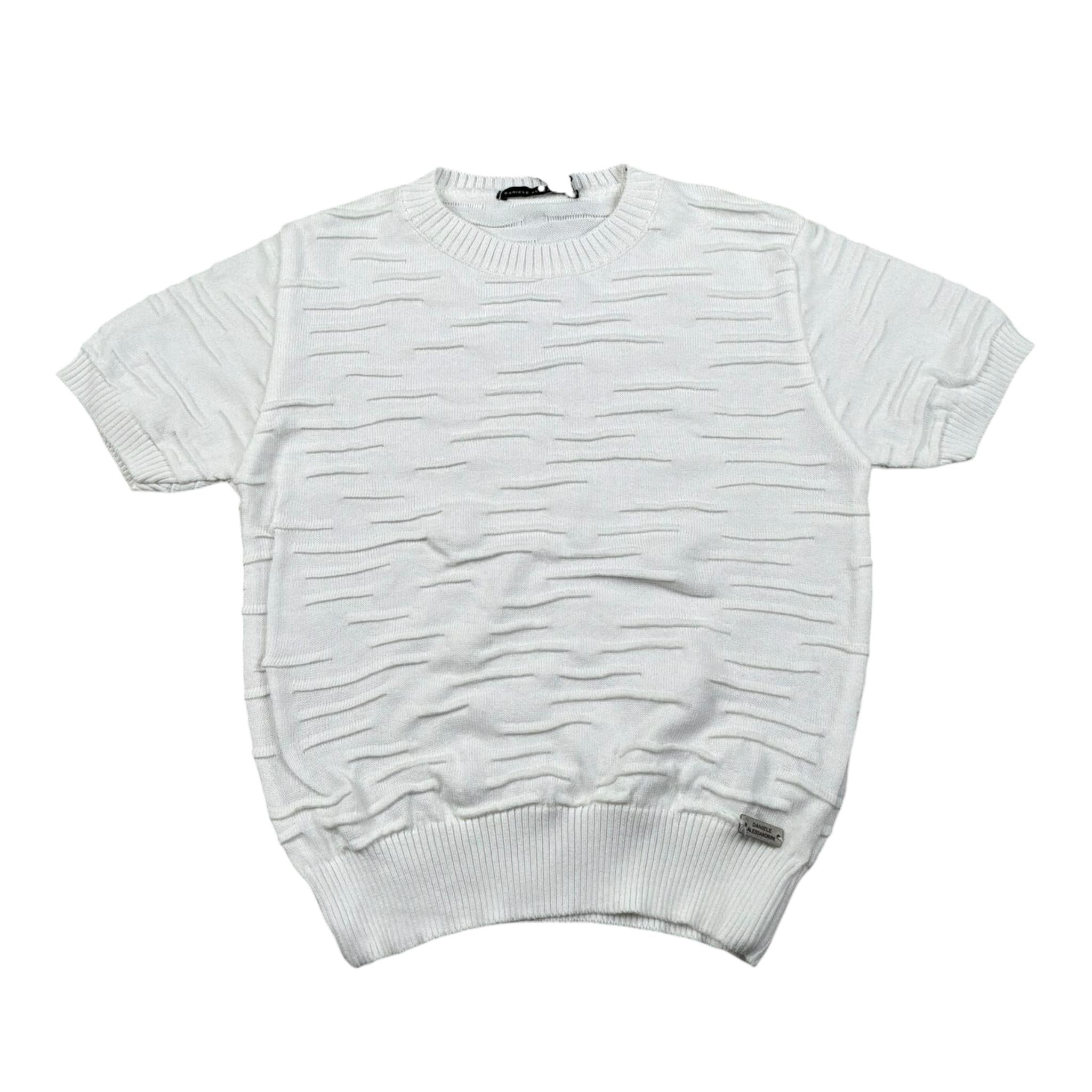 Daniele Alessandrini T-Shirt Girocollo Tinta Unita per Bambino 1236W00309 BIANCO DANIELE ALESSANDRINI 