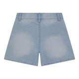 Billieblush Solid Color Denim Shorts with Tweety Bird Print in Light Blue for Girls