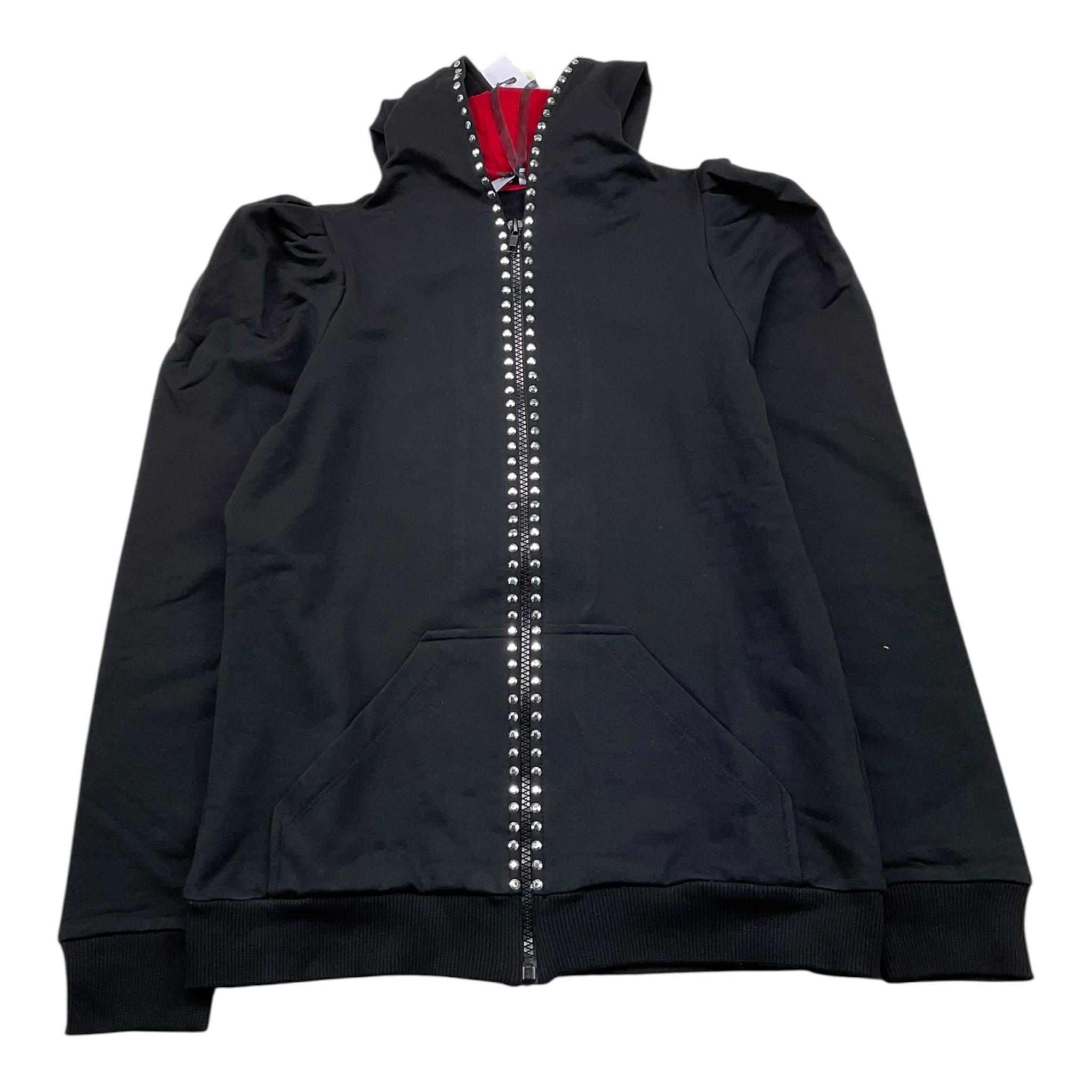 MONNALISA felpa con zip e cappucci tnta unita Nero per Bambina 196804RA NERO MONNALISA 