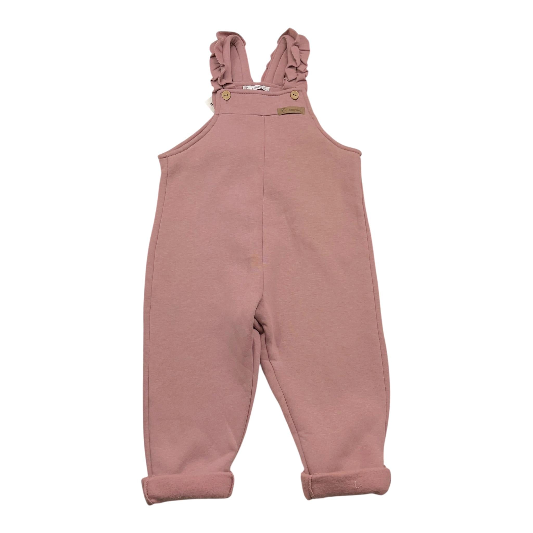 CALAMARO salopette tinta unita Rosa per Neonata 32457N ROSA CALAMARO 