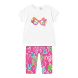 Mayoral Completo 2 Pezzi T-Shirt-Leggins per Neonata 1739X BIANCO/FUXIA MAYORAL 