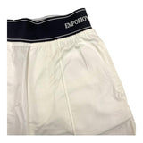 Emporio Armani Bermuda Solid Color With Elastic Waist Cream For Boys