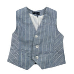 Manuel & Frank Gilet Tinta Unita con Fantasia per Bambino MF5193BX AZZURRO MANUEL & FRANK 