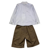 BARCELLINO completo 3 pezzi camicia-bermuda-papillon Azzurro per Bambino 105306 AZZURRO BARCELLINO 