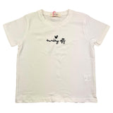 Vicolo T-Shirt Crew Neck Solid Color With Contrast Print White For Girls