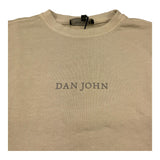 Dan John Felpa Chiusa Girocollo Tinta Unita con Logo per Bambino MFD5101J BEIGE DAN JOHN 