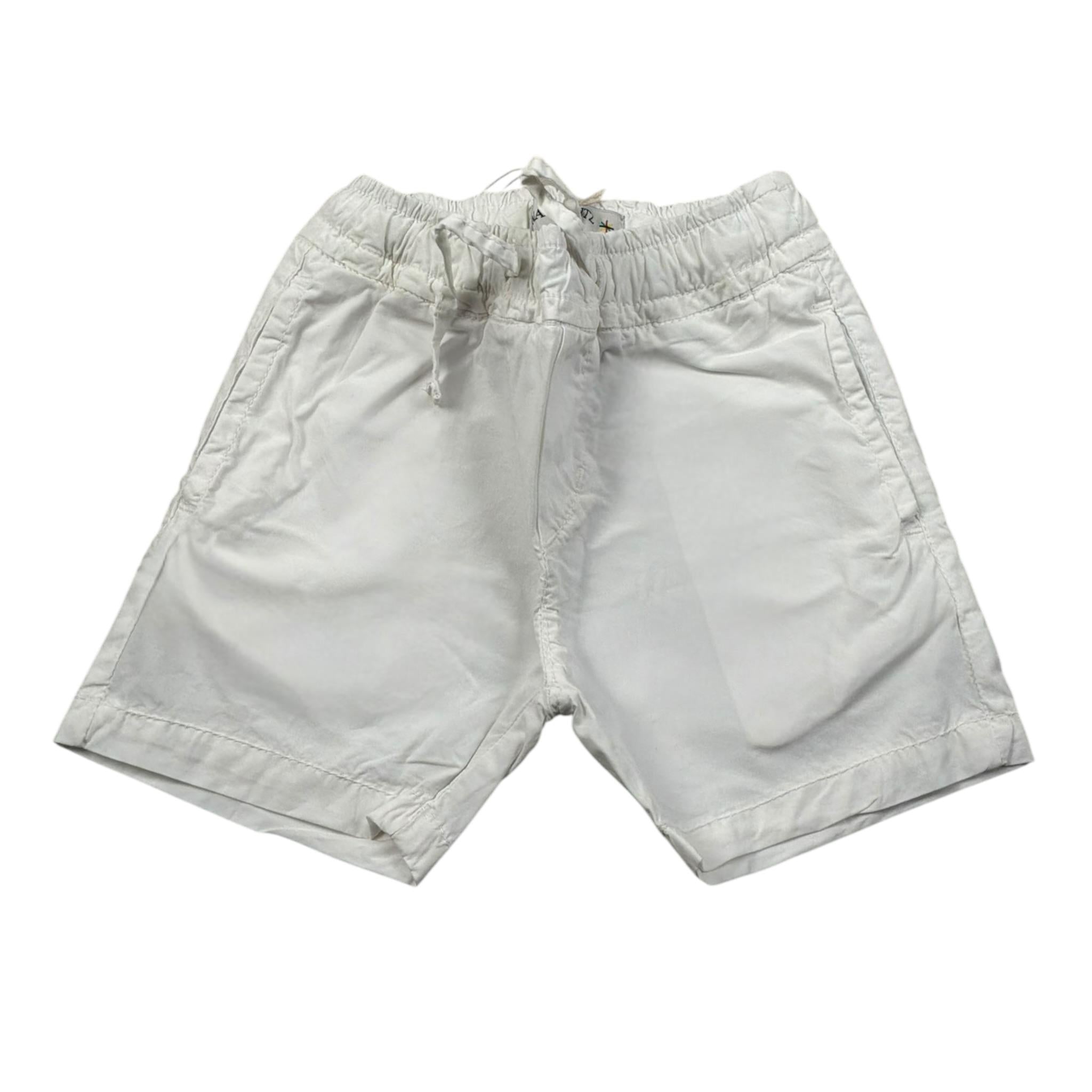 Manuel Ritz Bermuda Tinta Unita con Elastico In Vita per Neonato MR2557 BIANCO MANUEL RITZ 