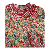 Valentina Bebes Set Dress-Coulotte Solid Color with Beige Print for Baby Girl