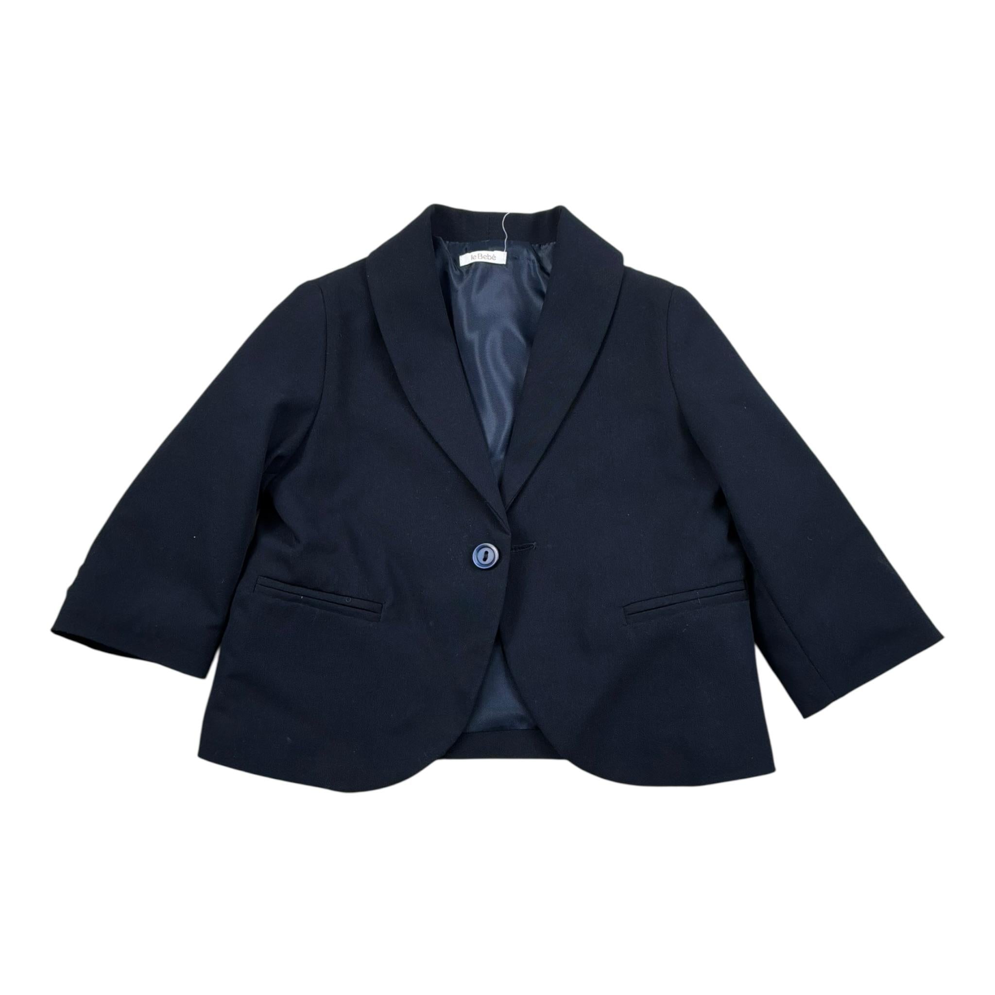 Le Bebe' Giacca tinta unita con Bottoni Blu per Neonato LBB4550 BLU LE BEBE' 