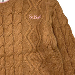 SAINT BARTH maglia tinta unita con stampa Biscotto per Bambina GET001 BISCOTTO SAINT BARTH 