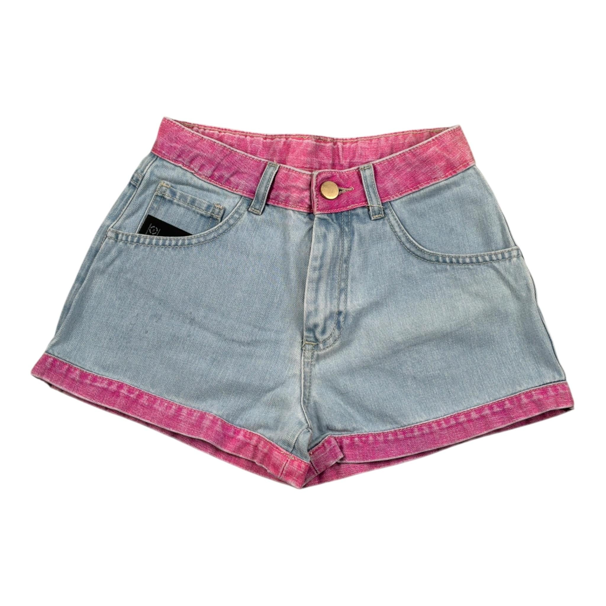 Marc Ellis Short In Denim tinta unita Azzurro per Bambina JMJSO01217 AZZURRO MARC ELLIS 
