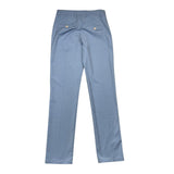 Daniele Alessandrini Plain Trousers With Adjustable Waistline Powder Blue For Boys