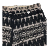 Alice Pi Short with Two-Tone Embroidery Black/Beige for Girls
