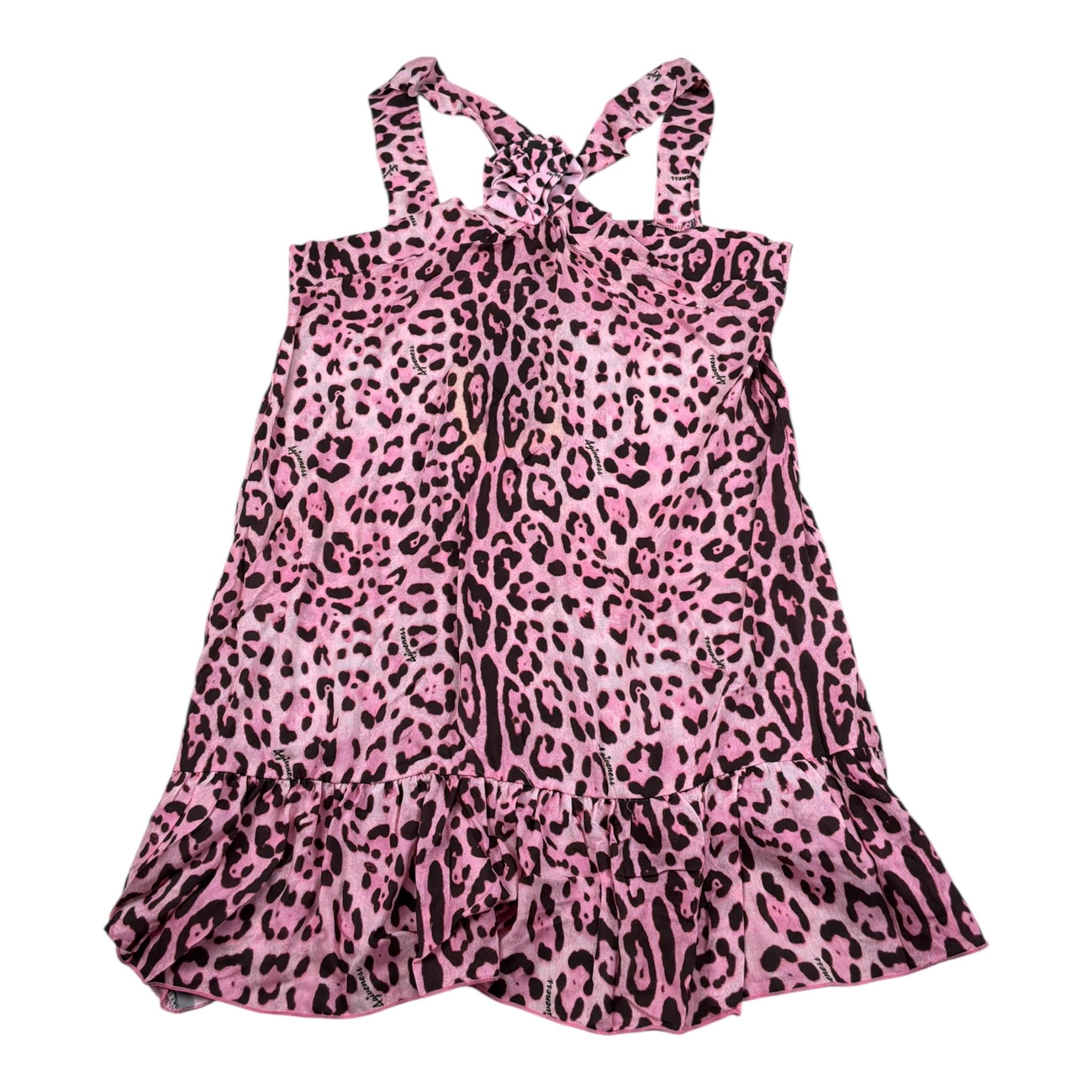 4Giveness Abito tinta unita con Fantasia Maculata Rosa per Bambina FGCG3944X ROSA 4GIVENESS 