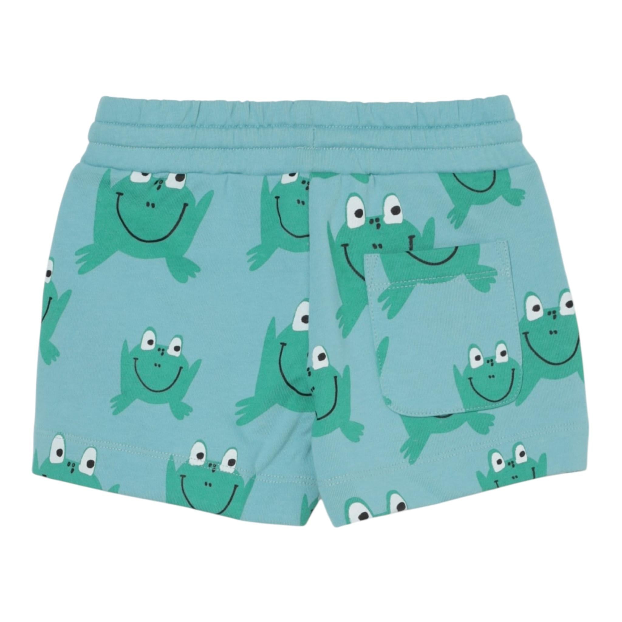 Stella Mccartney Bermuda In Tuta Tinta Unita con Stampa per Bambino TW6P59XX VERDE ACQUA STELLA McCARTNEY 