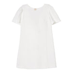 Twinset Abito Mezza Manica Tinta Unita con Fiocco per Bambina 251GJ2QN9X BIANCO TWINSET 
