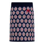 ETRO gonna tinta unita con fantasia Blu per Bambina GV7A30 BLU ETRO 