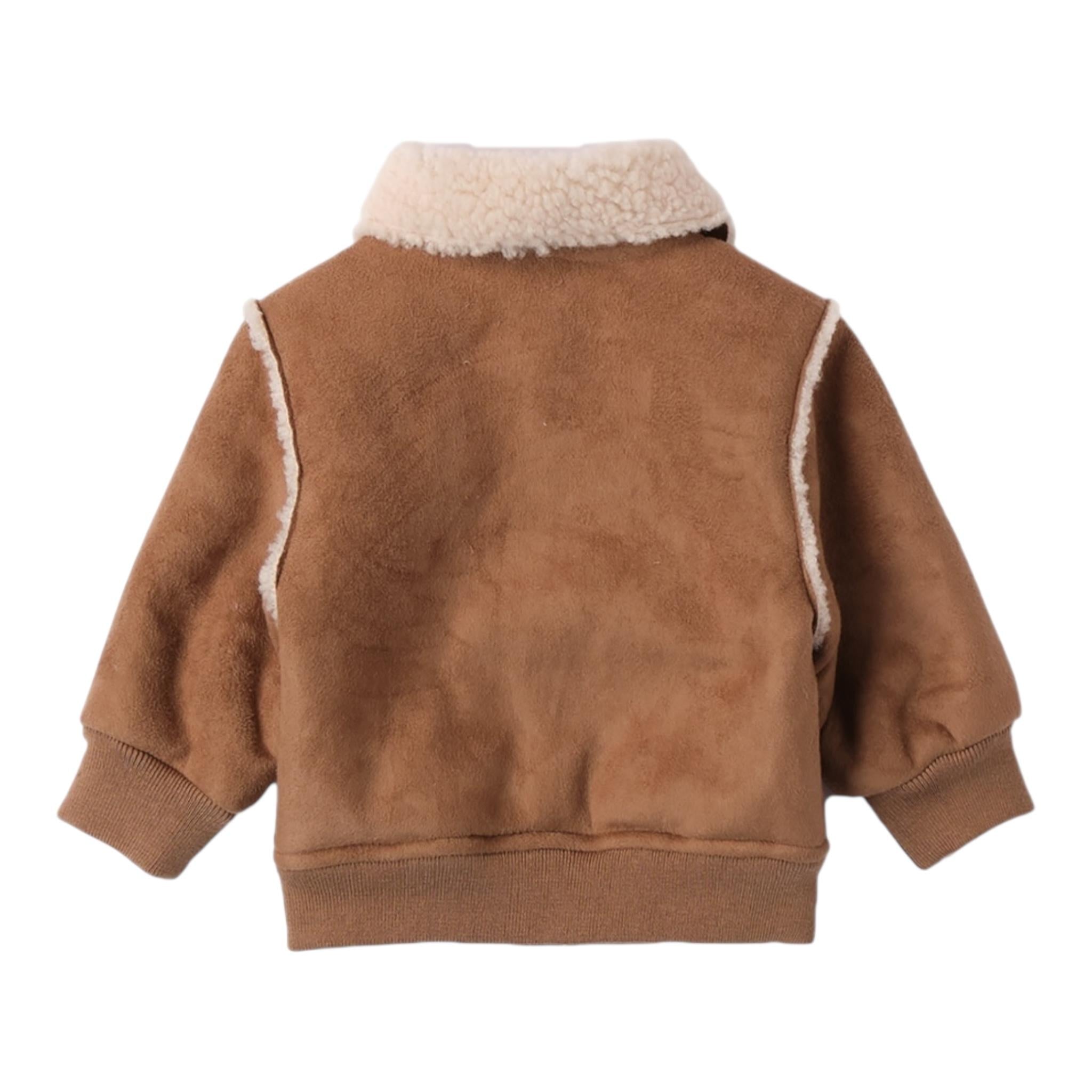 MINI BANDA giubbino modello montone con colletto Cammello per Neonato 3A635 CAMMELLO MINI BANDA 