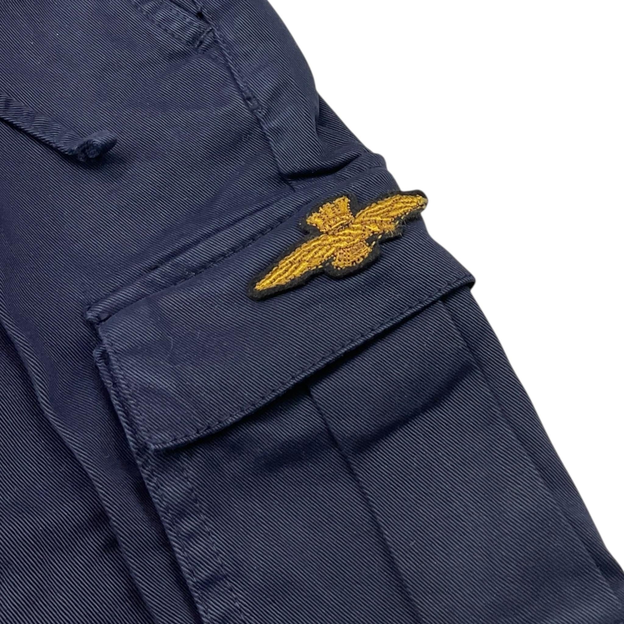 AERONAUTICA MILITARE pantalone modello cargo tinta unita con elastico in vita Blu per Bambino 242PA0001AJRCT3447 BLU AERONAUTICA MILITARE 