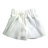Patrizia Pepe Solid Color Shorts With Elastic Waist White For Girls