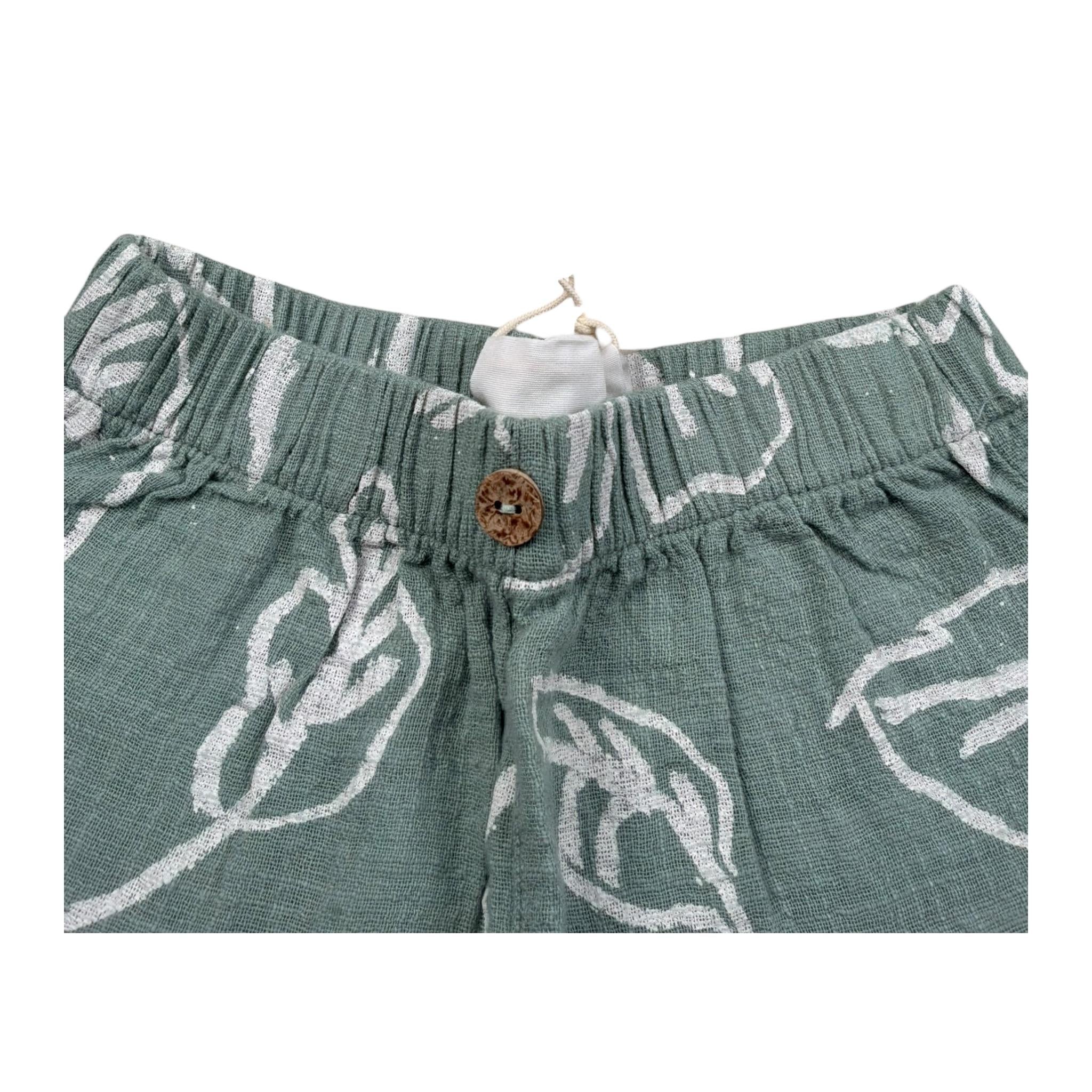 Play Up Bermuda Tinta Unita con Elastico In Vita per Neonato PA011AQ11705 VERDE PLAY UP 