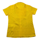 Manuel Ritz Yellow Solid Color Half Sleeve Shirt For Boys