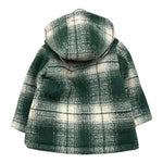 TRUSSARDI cappotto bicolore con fantasia a quadri Bianco/verde per Neonato TIA25132GB BIANCO/VERDE TRUSSARDI 