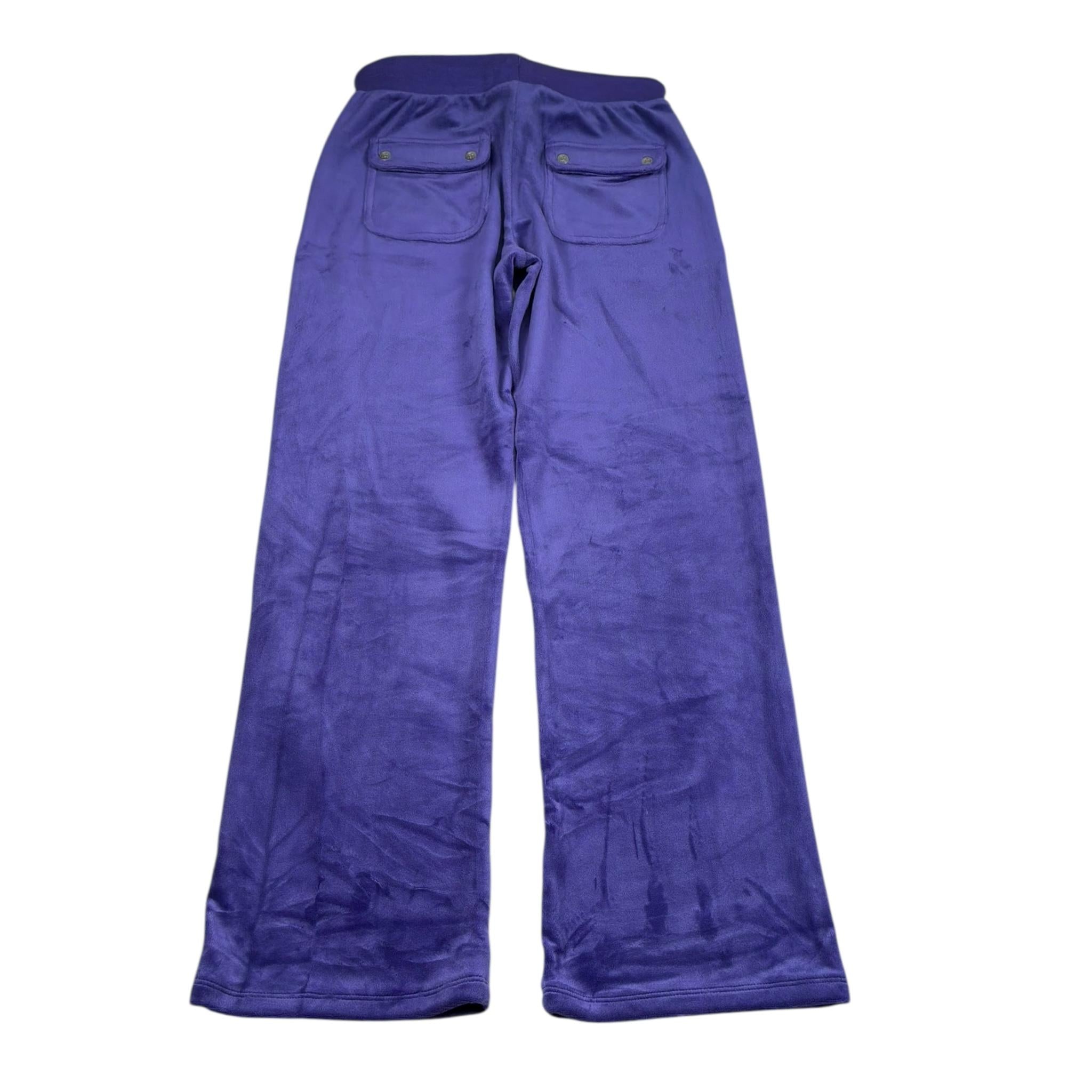 Juicy Couture Pantalone In Velluto Tinta Unita per Bambina JBX6490 VIOLA JUICY COUTURE 
