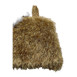 Dou Dou Top Solid Color Straps In Gold Straw For Girls