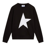 Golden Goose Felpa Chiusa Girocollo Tinta Unita per Bambino GKP01271 NERO GOLDEN GOOSE 