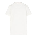 Trussardi Polo Half Sleeve Solid Color White for Boys