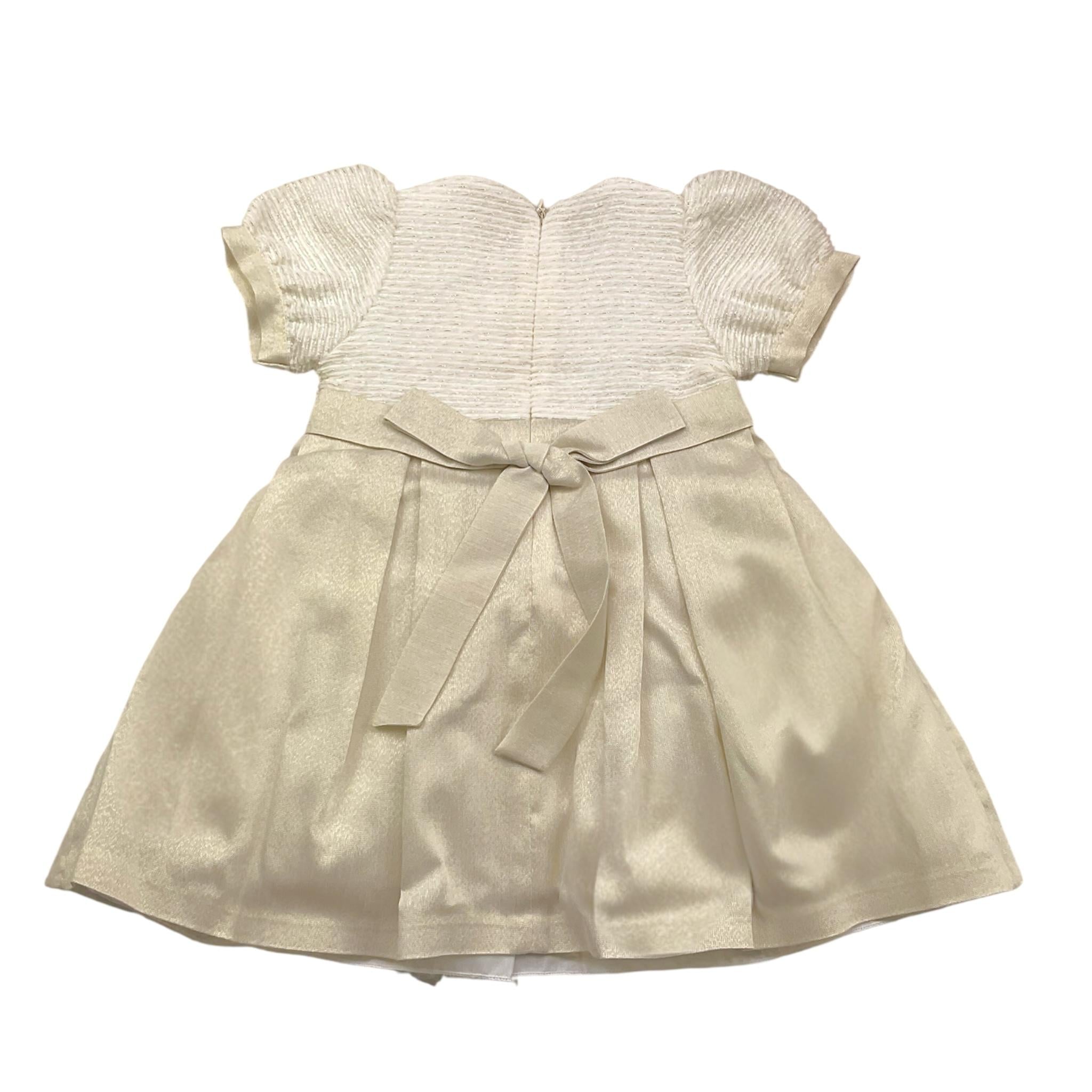 NINNAOH abito cerimnia tinta unita mezza manica Beige per Neonata I23AB36 BEIGE NINNAOH 