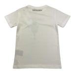 TRUSSARDI t-shirt girocollo tinta unita con stampa in contrasto Bianco per Bambino TBA25005TS BIANCO TRUSSARDI 
