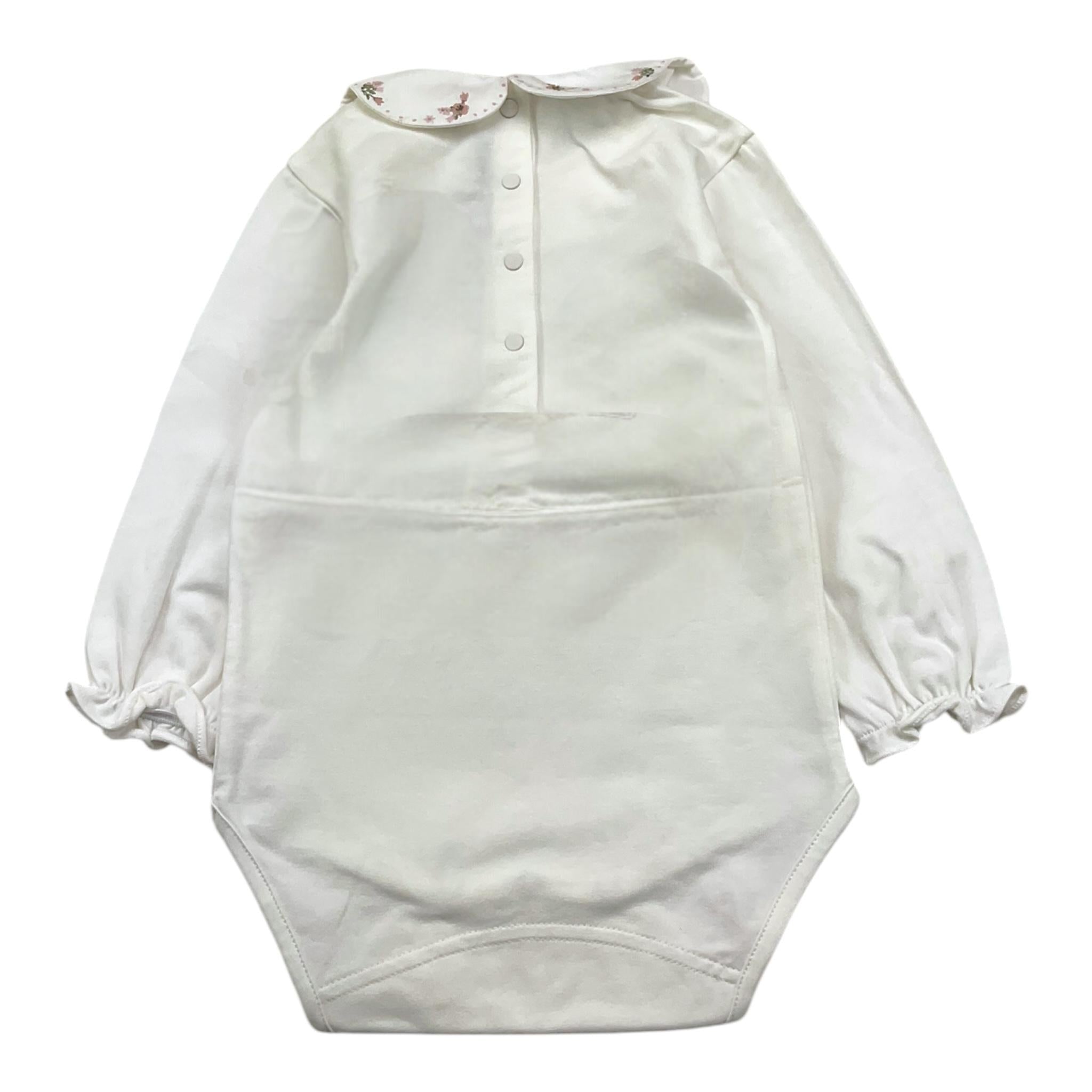 TARTINE ET CHOCOLAT body tinta unita con colletto Bianco per Neonata TZ11031 BIANCO TARTINE ET CHOCOLAT 
