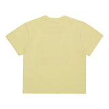 Max Mara T-Shirt Girocollo Tinta Unita con Stampa per Bambina MX0005 GIALLO MAX MARA 