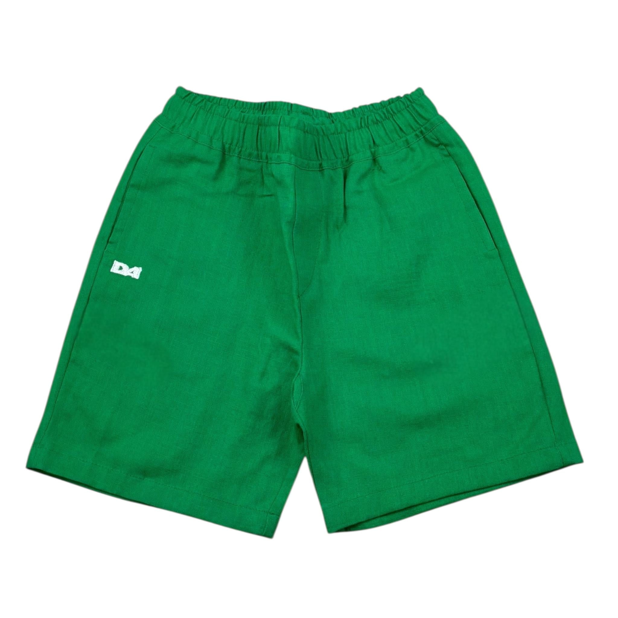 Daniele Alessandrini Bermuda Tinta Unita con Elastico In Vita per Neonato 1296S00225X VERDE DANIELE ALESSANDRINI 