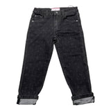 Cesare Paciotti Jeans Solid Color With Adjustable Waist Black For Boys