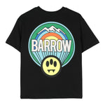 BARROW KIDS t-shirt gircollo tinta unita con logo Nero per Bambino F4BKJUTH030 NERO BARROW KIDS 