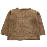 WEDOBLE cardigan tinta unita con trafori Fango per Neonata I2406308 FANGO WEDOBLE 